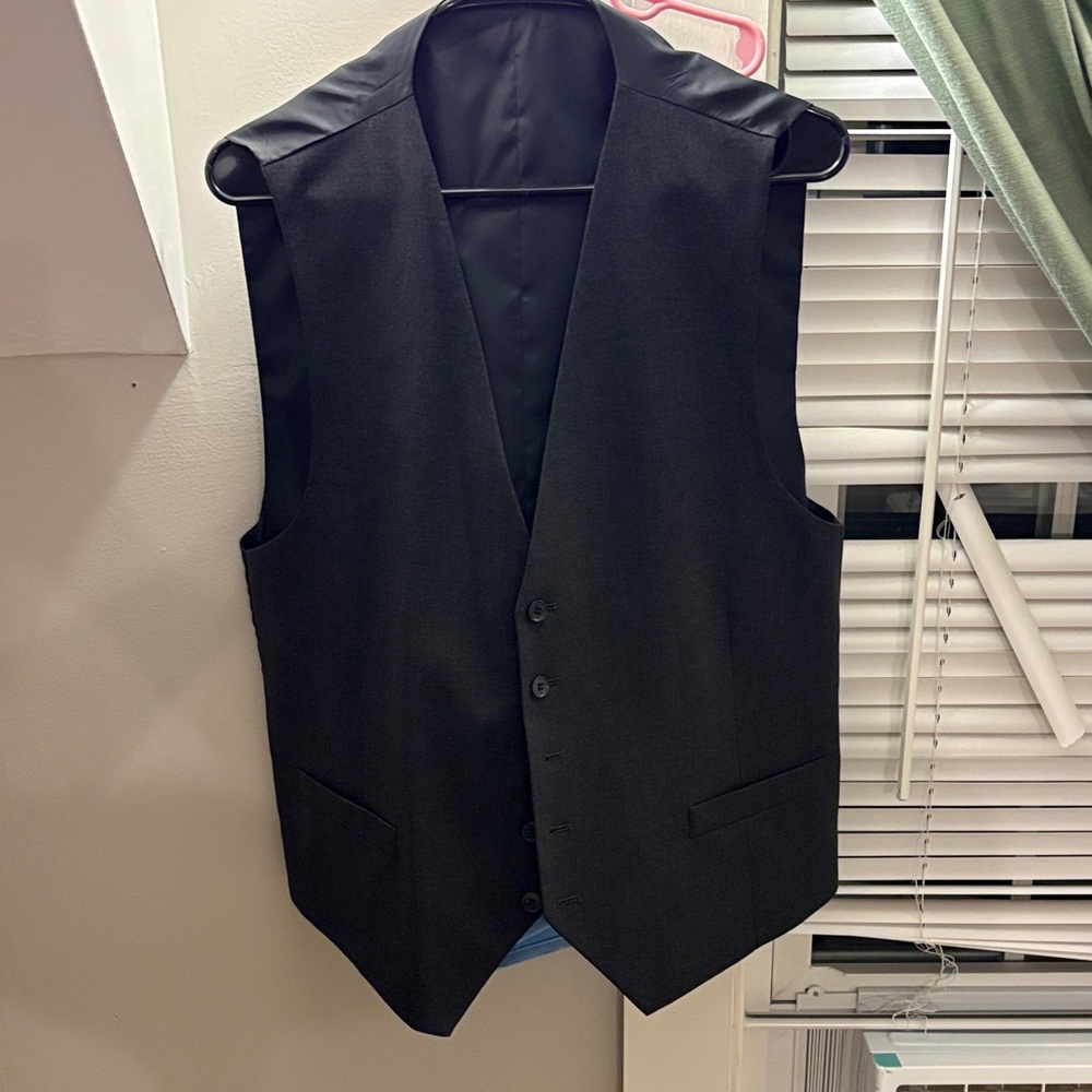 Elegant Charcoal Men's Vest